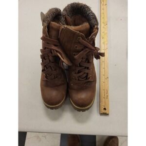 Carlos by Carlos Santana Boots Womens 7 Brown Lace Up Heel Ankle Booties